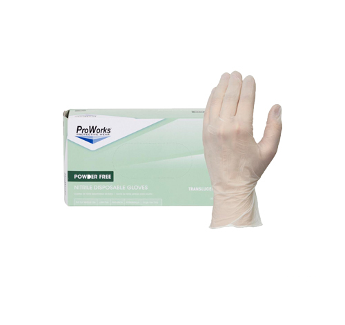 proworks powder free nitrile examination gloves