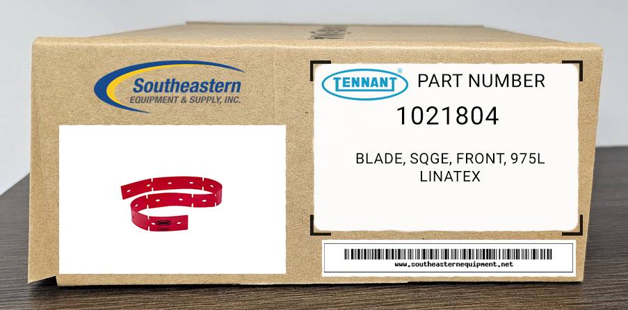 Tennant OEM Part # 1021804 Blade, Sqge, Front, 975L Linatex